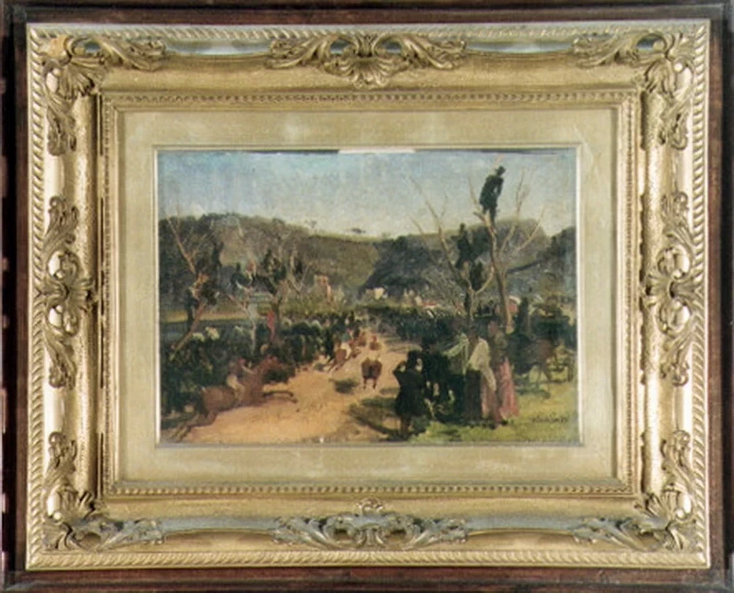Studio per corsa sul lago di Agnano - Palazzo di Capodimonte